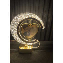 Crystal Moon Personalized Lamp
