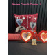 Magic Mirror with Maroon Cushion  4-in-1 Karwa Chauth Combo