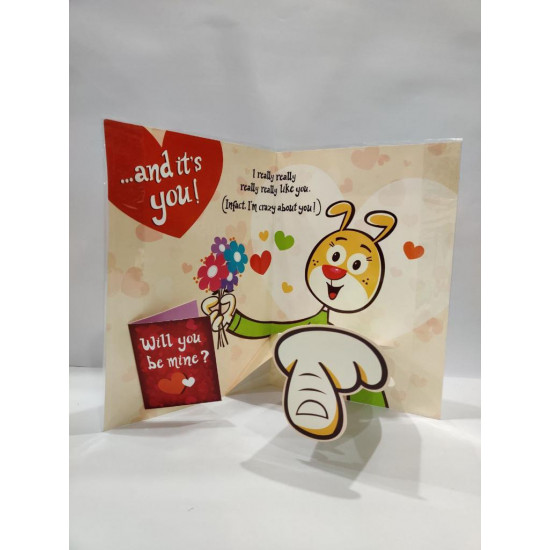 Propose Day Special Card with Proposing Couple