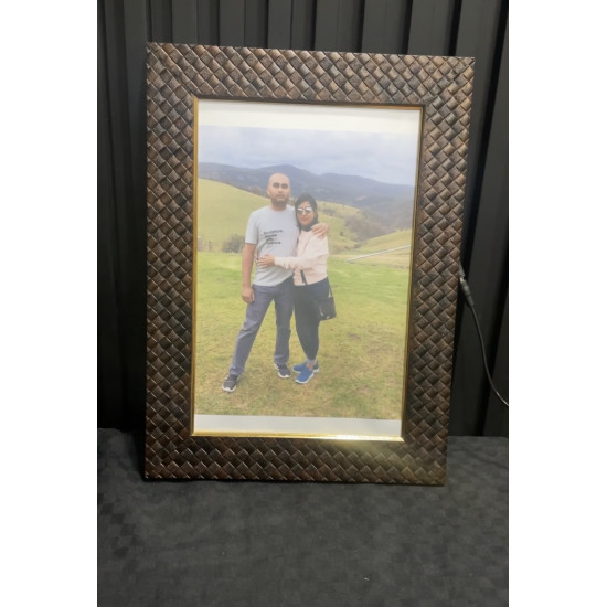 Photo Album with LED Photo Frame Combo