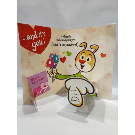 Propose Day Special Card with Proposing Couple