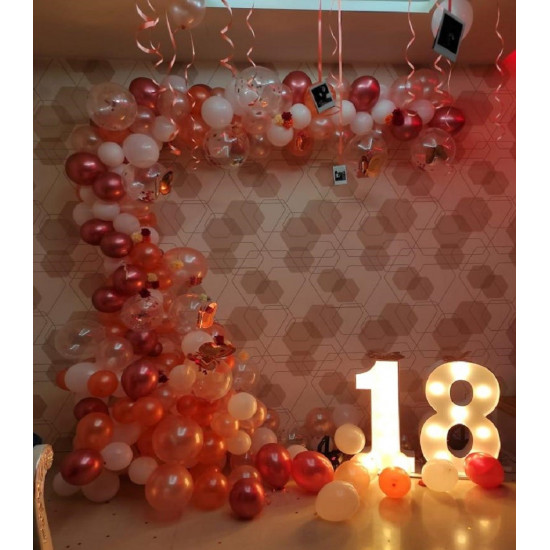 Rose Gold Balloon Arch Decoration