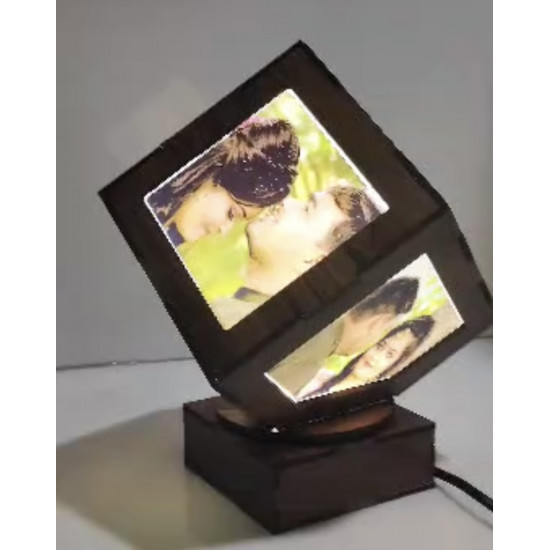 Personalised Rotating Cube Lamp