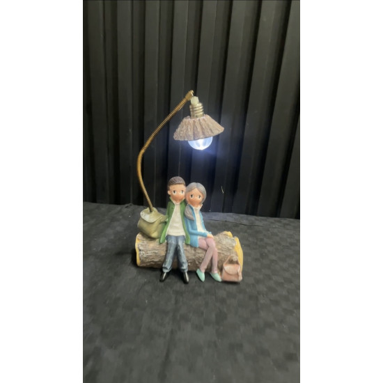 Elegant Couple with LED Light