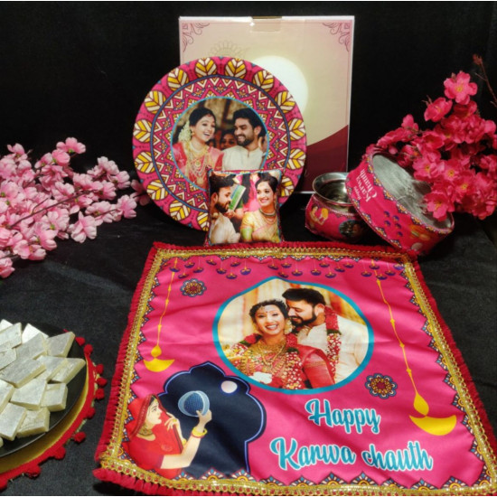 Personalized 5-in-1 Karwa Chauth Combo Set