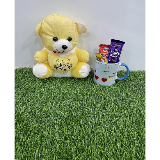 Blue Mug with Big Teddy Combo