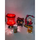 Red Touch Lamp With Couple Photo Frame 5-in-1 Combo