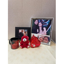 LED White and Best Couple Photo Frame 5-In-1 Combo