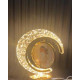 Crystal Moon Personalised Lamp With 3 Changing Light Colours