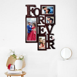 Wooden Forever Photo Collage Wall Hanging