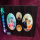 LED Wooden  Landscape Photo Frame with 4 Pics