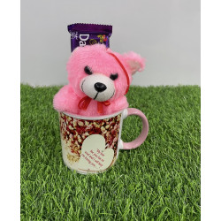 Pink Mug with Pink Teddy Combo