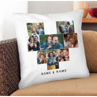 Romantic  Cushion With Images In A Heart
