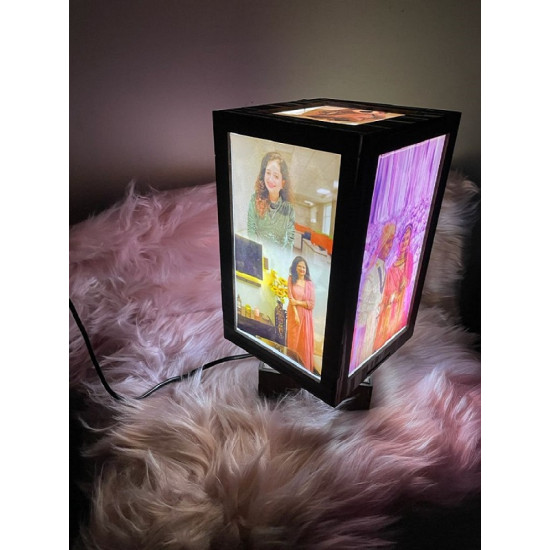 Rotating Rectangular Personalized Lamp