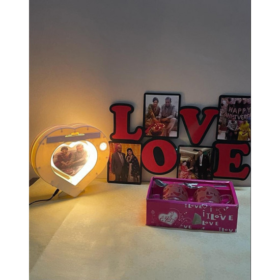 Love Photo Frame with Love Coffee Mug 3-in-1 Combo