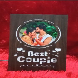 Best Couple LED Wooden Photo Frame 