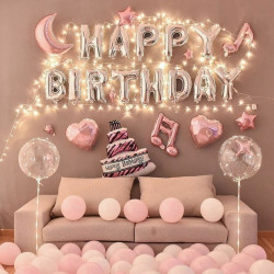 Pastel Pink Birthday Decoration