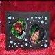 Personalized Landscape LED Wooden Photo Frame with Little Hearts