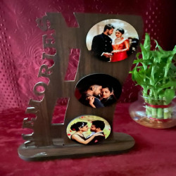 Memories Photo Frame with Three Circular Images