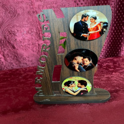 Memories Photo Frame with Three Circular Images